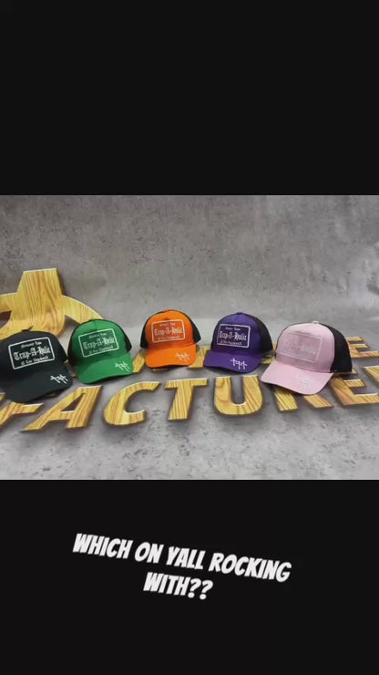 Memory Lane leather trucker hat